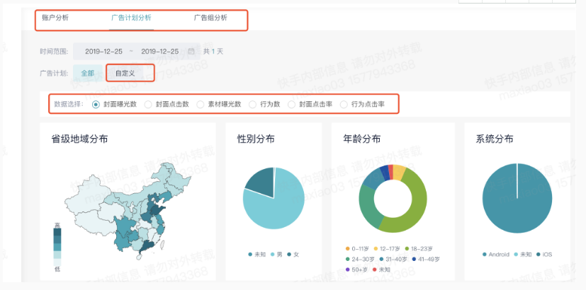 目前受众数据支持查看账户、快手推广网站广告组、广告计划维度。 目前受众数据支持查看账户、快手推广网站广告组、广告计划维度。