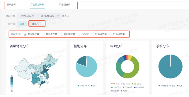 快手信息流受众分析