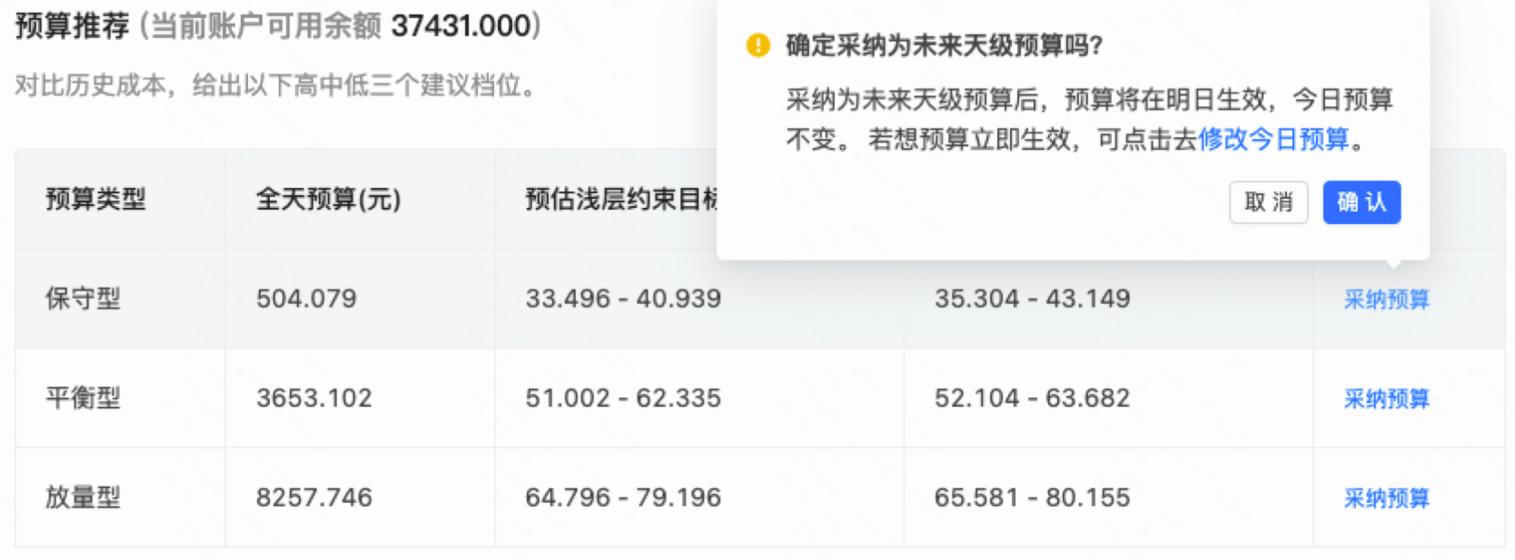预算修改明日生效 预算修改明日生效