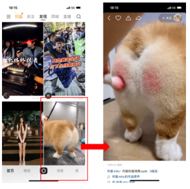 快手APP主版本-发现页/同城页-双列(有封皮)自然作品 快手APP主版本-发现页/同城页-双列(有封皮)自然作品