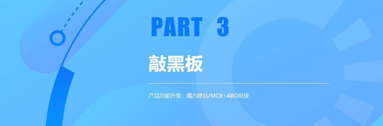 产品功能升级：魔力建站/MCB+ABO投放