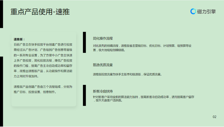 重点产品使用——速推