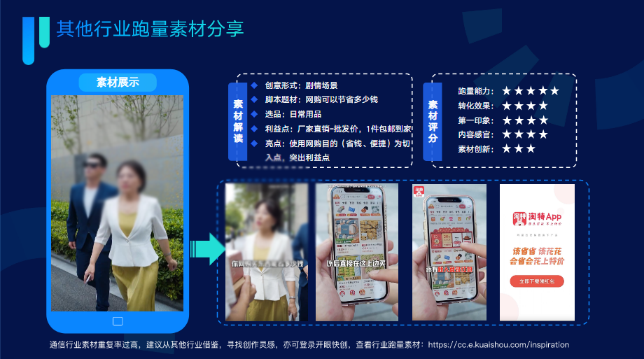 其他行业跑量素材分享