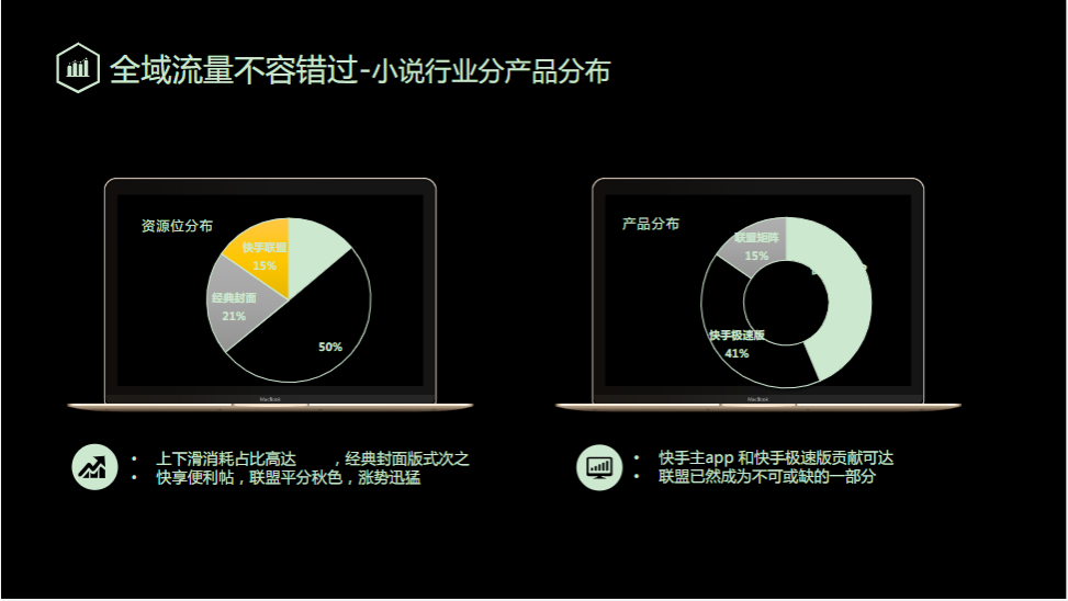 全域流量不容错过-小说行业分产品分布