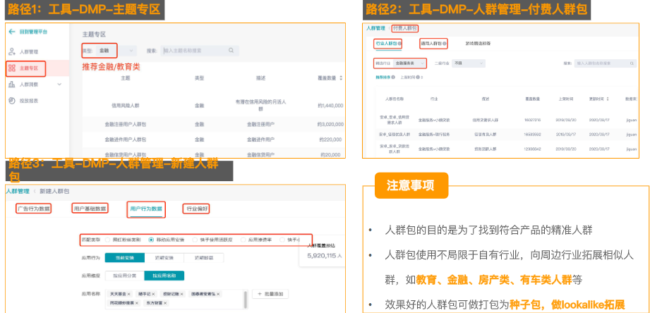 DMP-推荐使用方法及路径