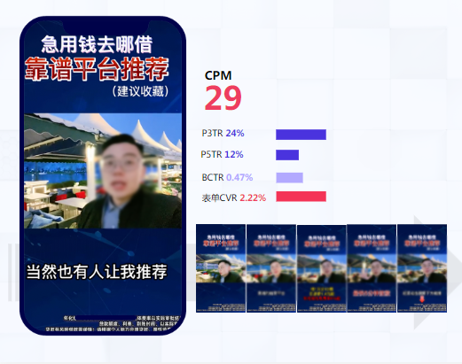 小贷行业跑量视频-口播类优秀案例  素人推荐式口播一支广告味十足的VLOG