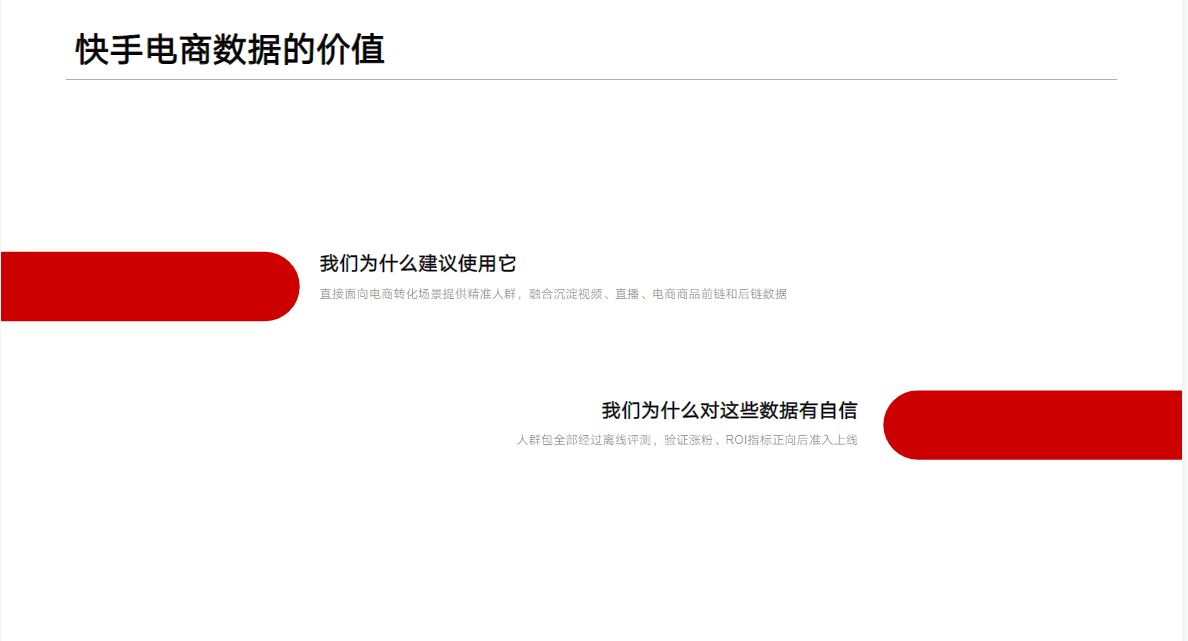 快手电商数据的价值
