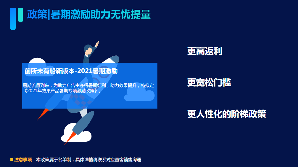 赔付规则∶测试周舆期内新建的广告组，效果未达预期时均可享受赔付，100%保效果