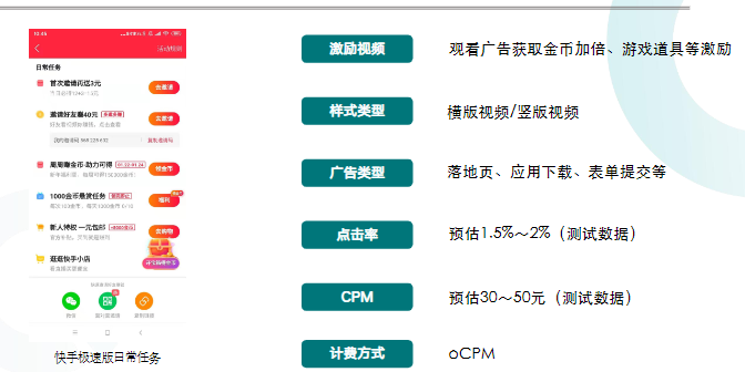 资源入口：快手极速版的日常任务、开宝箱、小游戏等入口