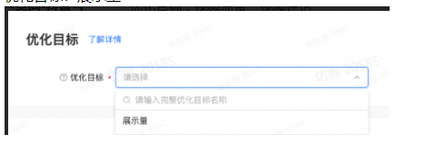 优化目标：展示量