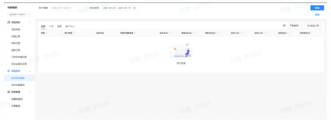 收支流水报表查询 收支流水报表查询