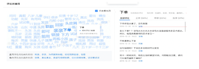 评论关键词分析