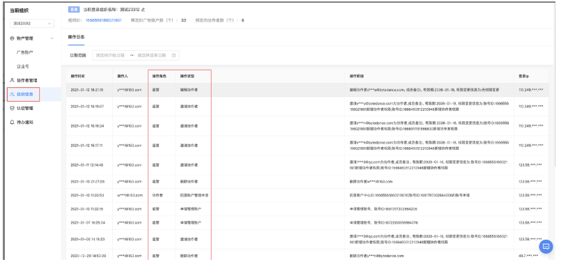 组织信息