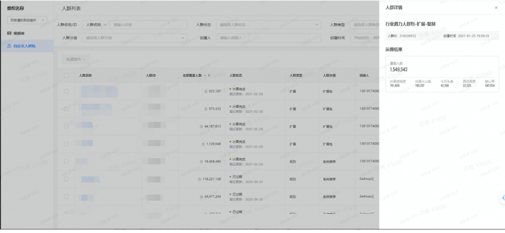 人群详情 人群详情