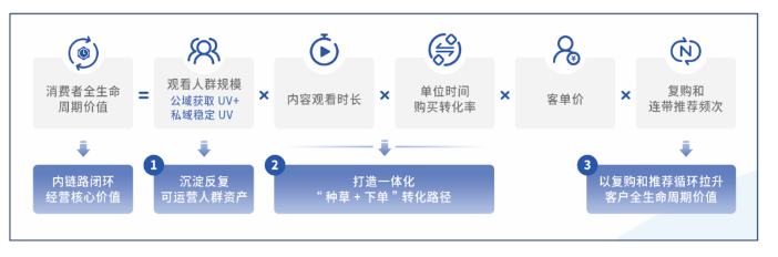曝光+种草+销售转化的闭环经营链路