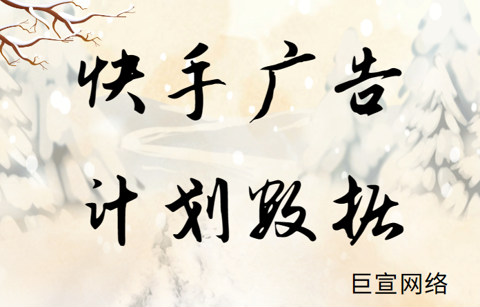 快手广告计划数据 巨宣网络