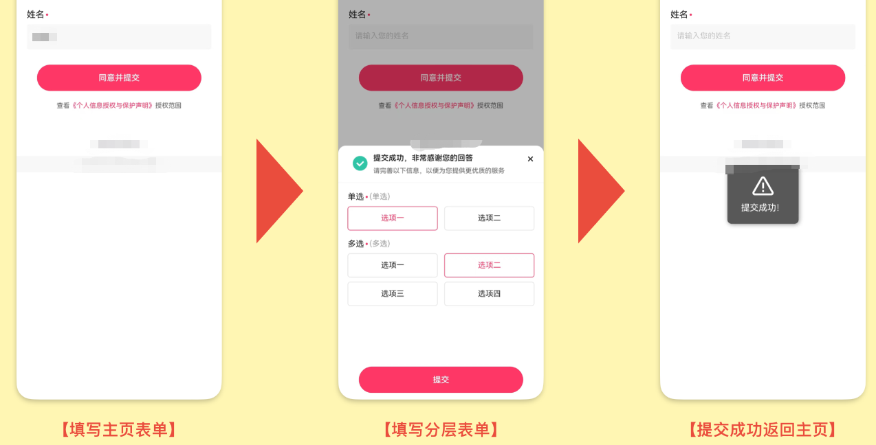 快手广告 C端展示填写主页表单