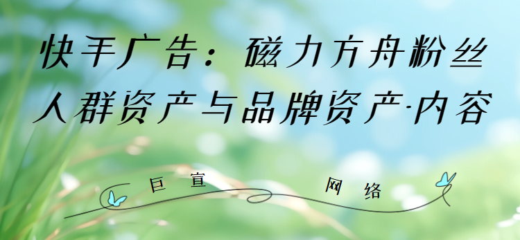 快手广告：磁力方舟粉丝人群资产与品牌资产-内容