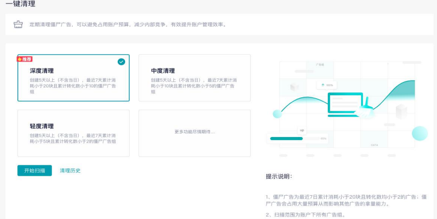 快手效果广告创意清理设置展现图 快手效果广告创意清理设置展现图
