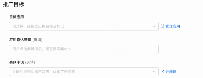 快手广告平台推广目标设置