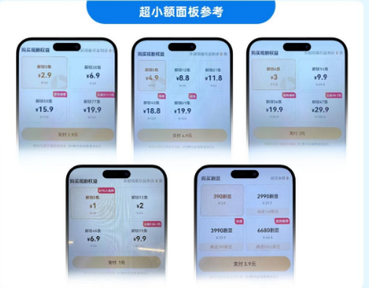 快手广告小额面板参考