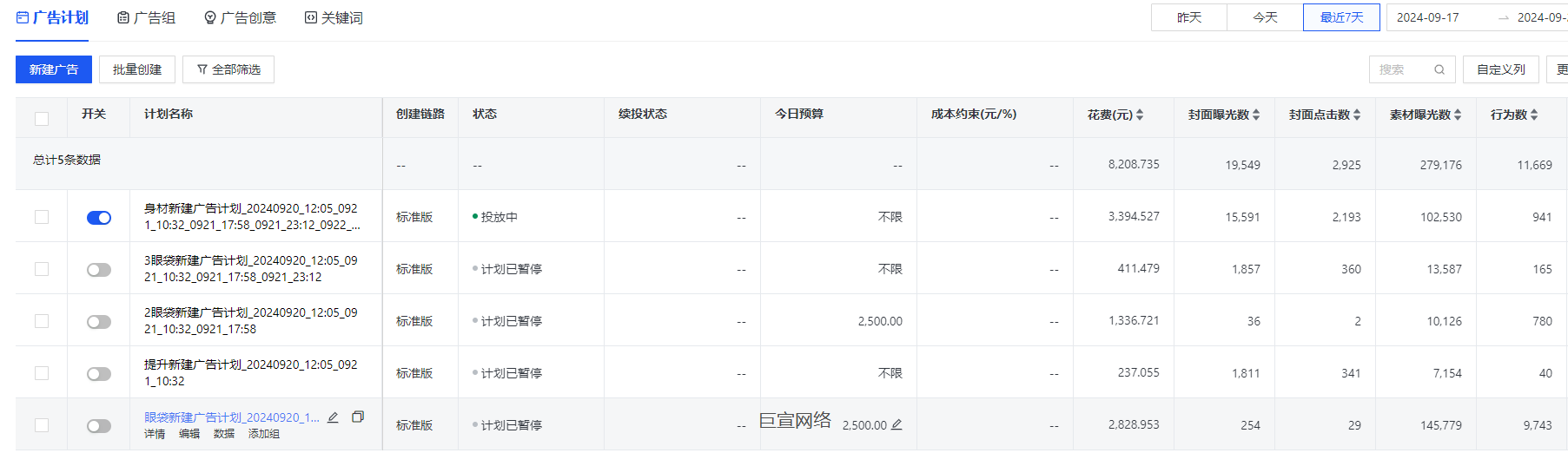 快手广告投放数据 快手广告投放数据