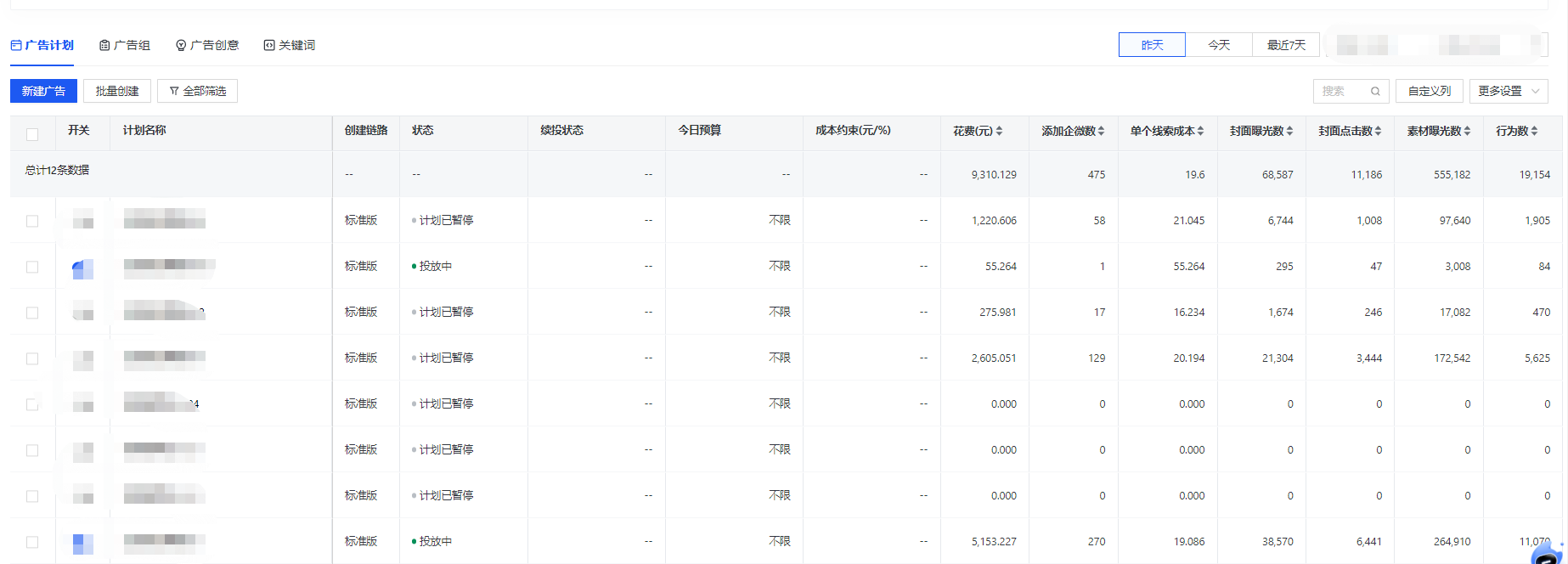快手直播旅游卡投放数据