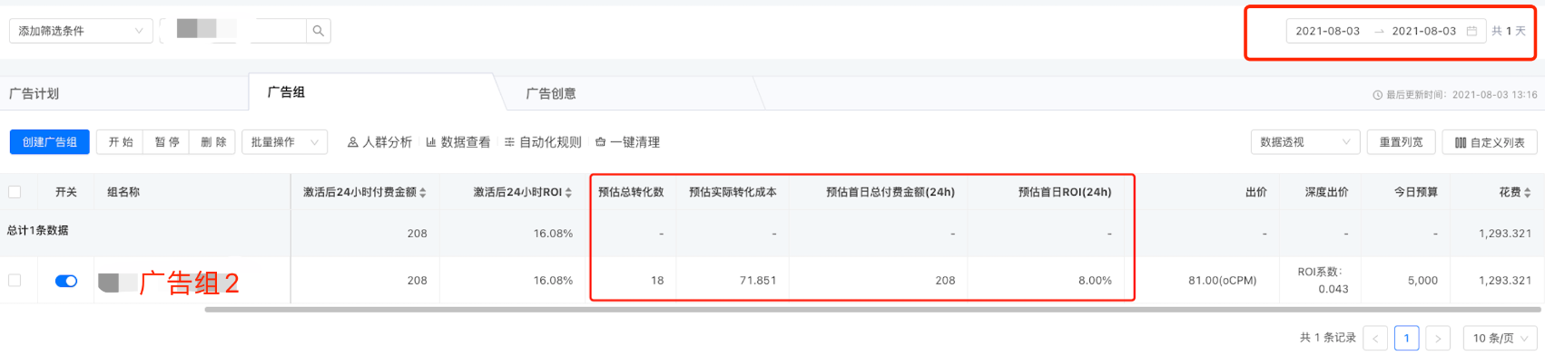 回流预估转化指标