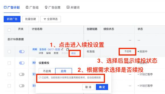 计划表现符合预期，可在周期结束前选择