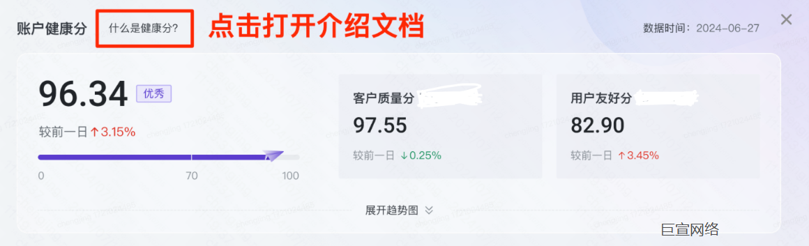 快手广告后台账户健康分