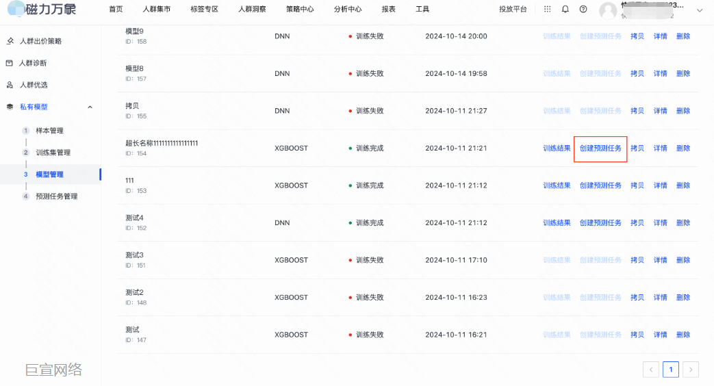 快手广告推广进入到预测任务新建页面 快手广告推广进入到预测任务新建页面