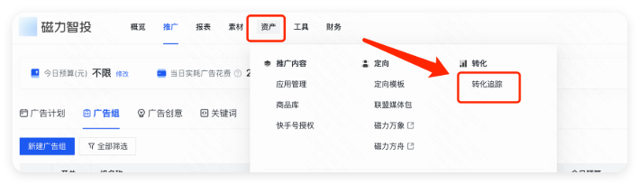 磁力智投 - 转化追踪
