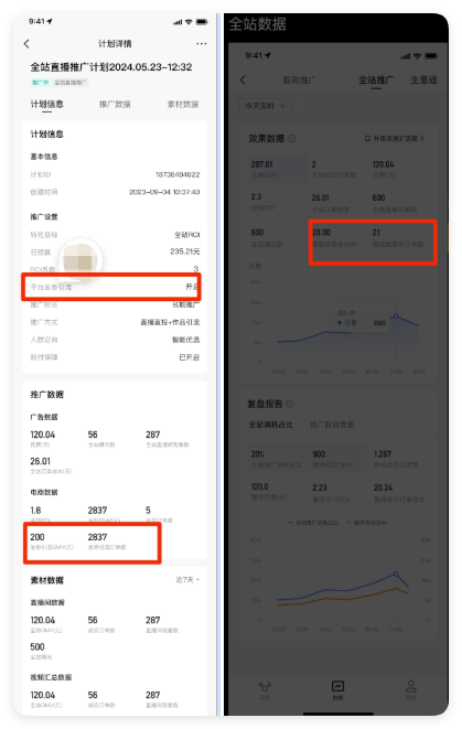 快手广告推广后台 - 全站数据