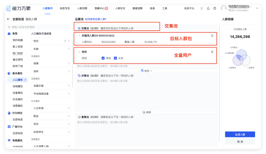 快手广告 - 目标人群生成
