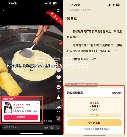 快手广告小说推广展现样式