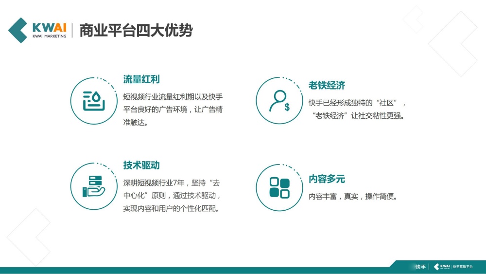 四大优势:流量+老铁+内容+技术 四大优势:流量+老铁+内容+技术