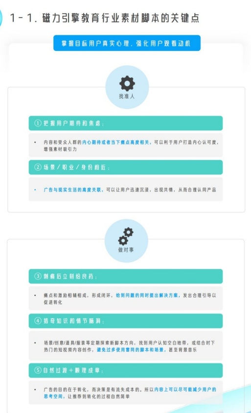 脚本需把握用户心理并自然过渡转化