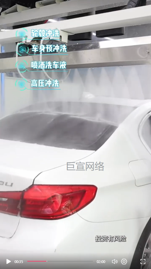 自助洗车机投放快手广告视频素材
