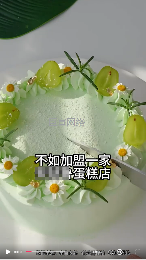 面包店加盟投放快手广告的视频素材