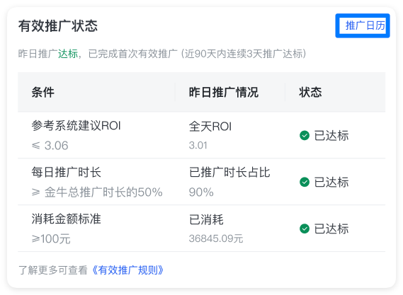 快手广告有效推广状态