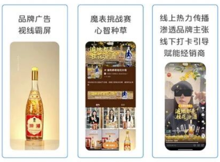 快手品牌广告执行动作示意图