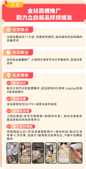 快手品牌广告直播案例-个护家清