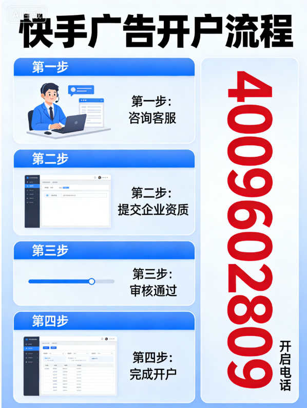 快手广告开户流程