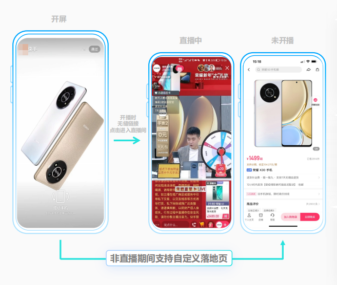 快手广告开屏跳转直播间