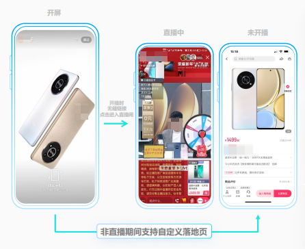 快手广告开屏直跳直播间
