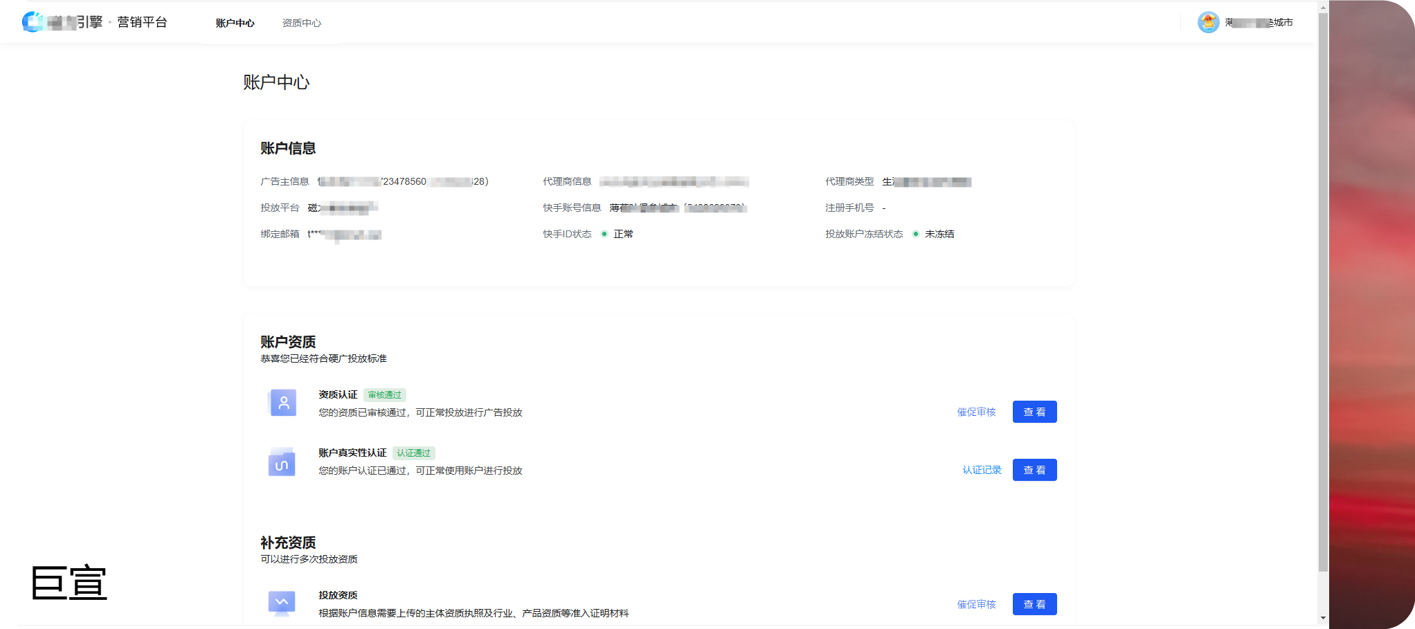 投放资质 投放资质