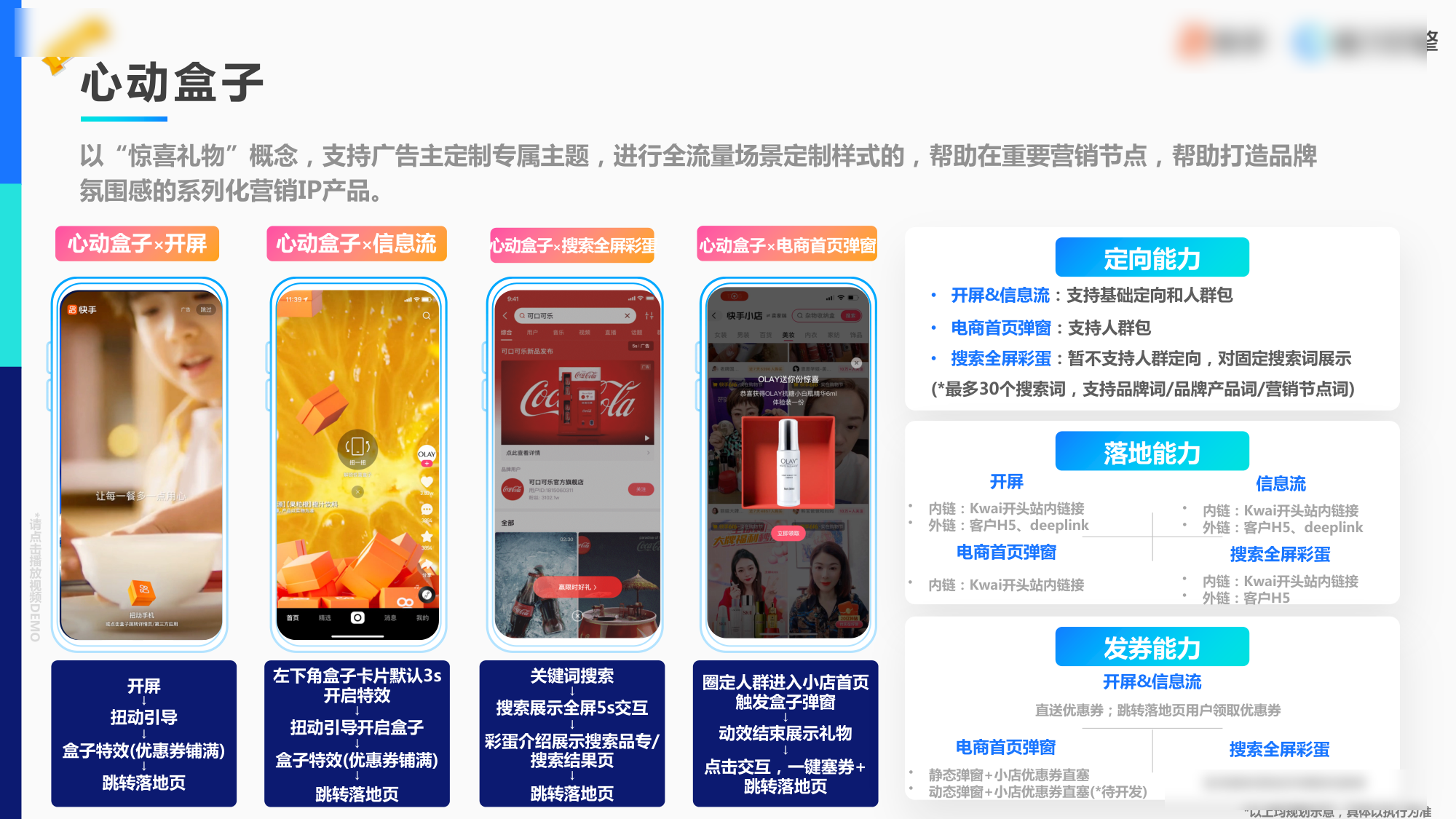 快手心动盒子全场景营销IP产品
