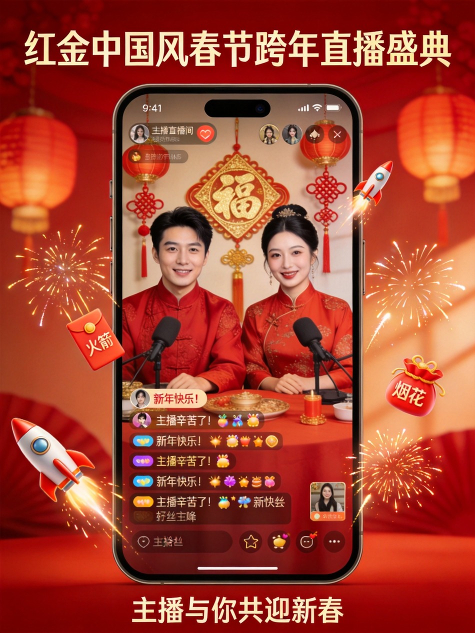 品牌合作直播互动