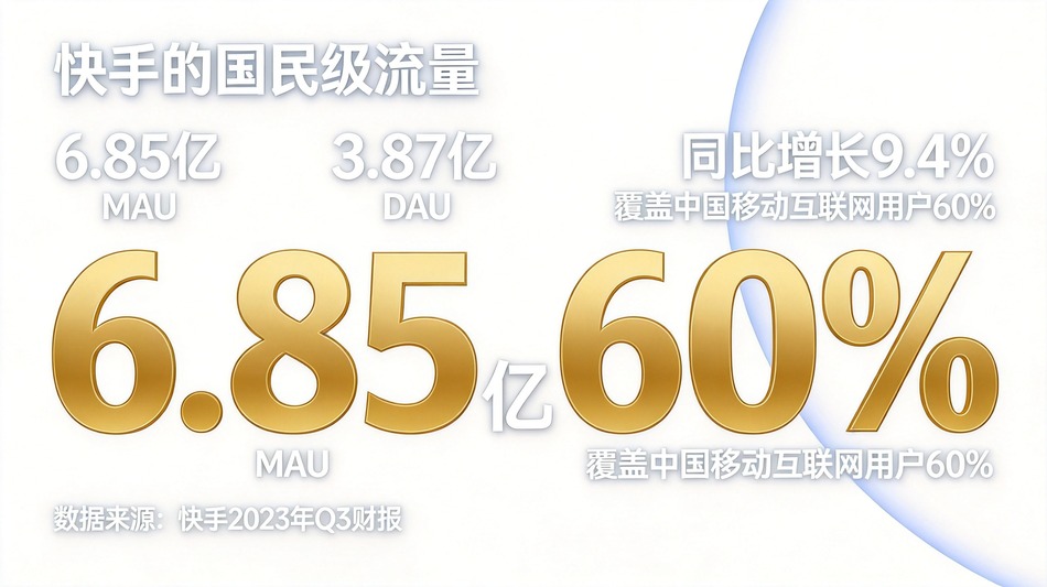 快手国民级流量数据