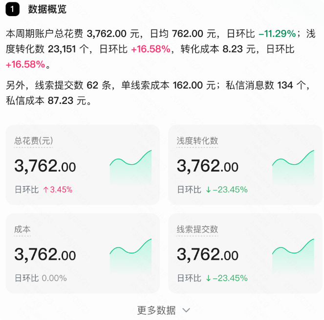 快手广告投放数据概括